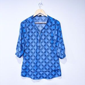 REITMANS Blue blouse with owls